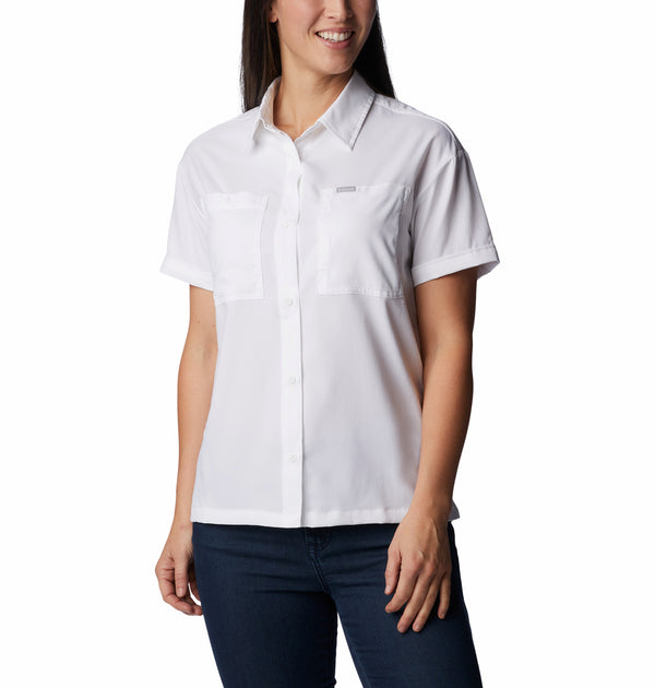 Columbia Women's Silver Ridge Utility™ Short Sleeve Shirt - White Great Outdoors Ireland