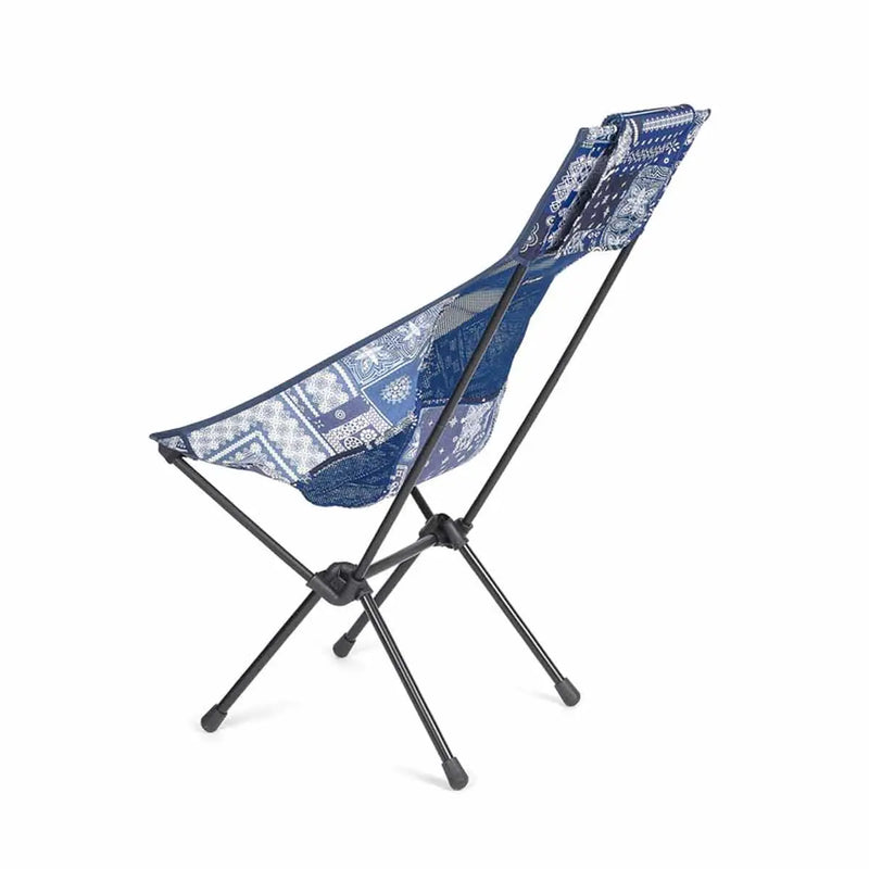 Sunset Chair - Blue Bandana Quilt/Black