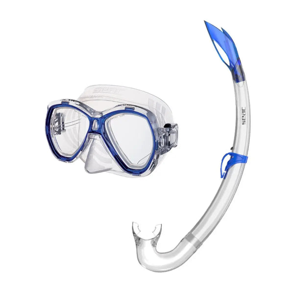 Seac Sub Adult Elba Mask And Snorkel Set Blue Great Outdoors Ireland