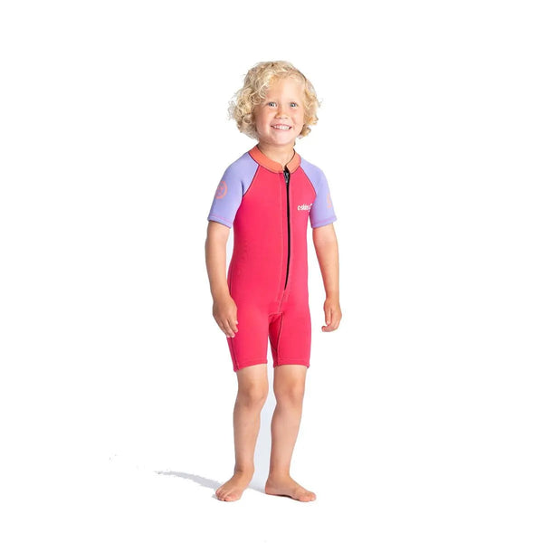 C-Skins Baby C-KID Shortie Wetsuit - Coral/Lilac Great Outdoors Ireland