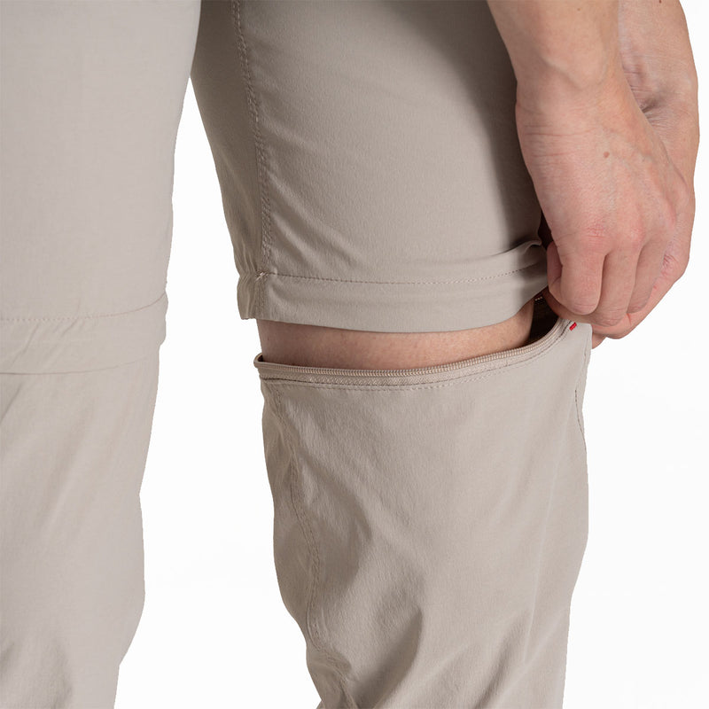 NosiLife Pro Convertible Trouser III - Mushroom - Short Leg