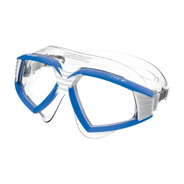 Seac Sub Sonic Goggle - White & Blue  Great Outdoors Ireland