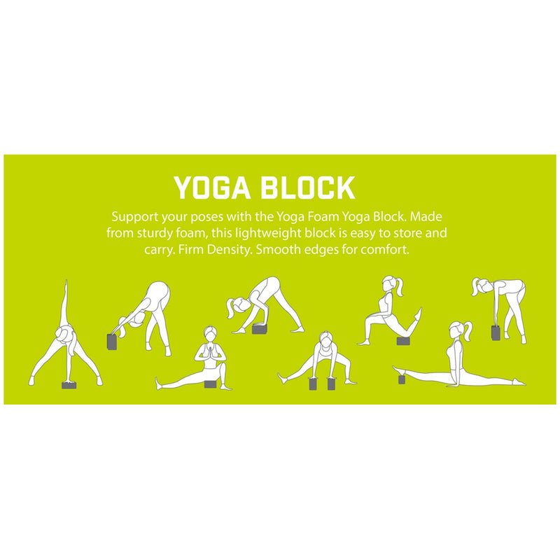 Yoga Block - Black/White Marble