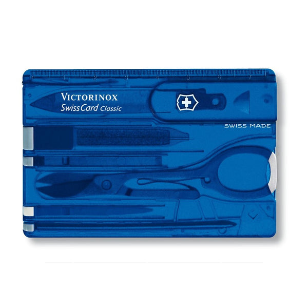 Victorinox Swiss Card Classic Transparent - Blue