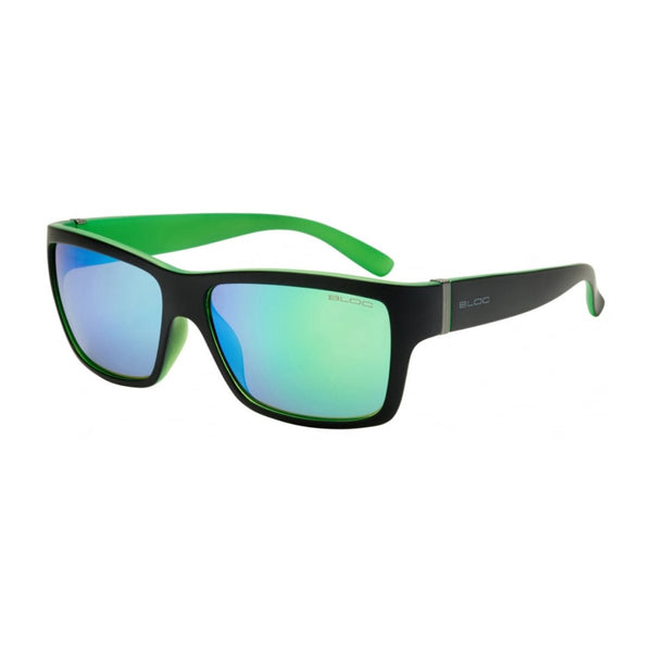 Bloc Riser XG1 - Matt Black/Green Mirror Sunglasses - Great Outdoors Ireland