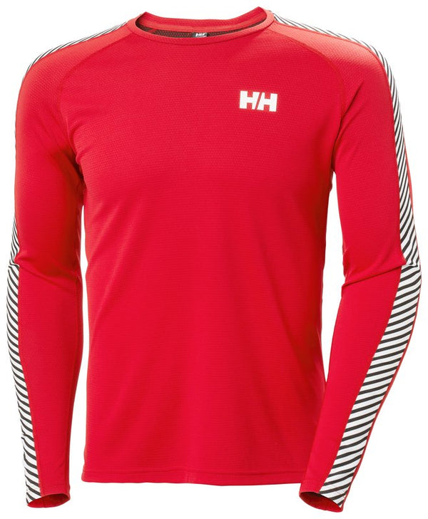 Helly Hansen LIFA® ACTIVE Stripe Crew Base Layer - Red - Great Outdoors Ireland