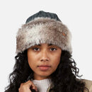 Faux Fur Cable Bandhat - Heather Brown
