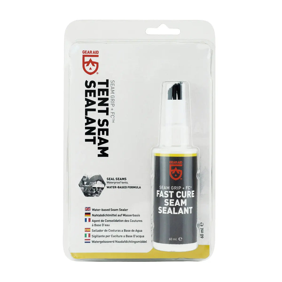 Seam Grip FC Fast Cure Seam Sealant blister pack on a white background