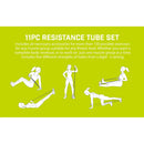 11 Piece Resistance Tube Set