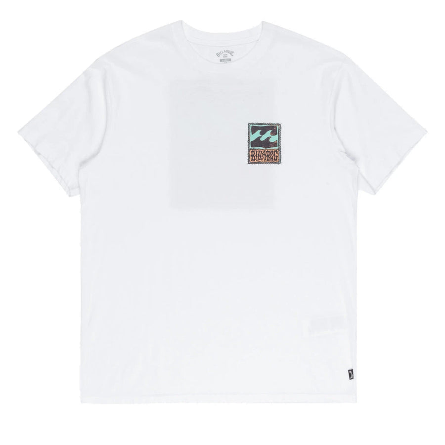 Billabong Men's Stamp Short Sleeved Tee - White
