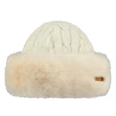 Warm and stylish Barts Fur Cable Bandhat: Acrylic, faux fur, fleece lining. Ideal winter accessory.