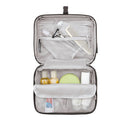 Osprey Daylite Hanging Toiletry Kit open with contents, Black