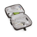 Osprey Daylite Hanging Toiletry Kit open with contents, Black