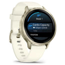 Garmin Venu® 4 - 41 mm | Lunar Gold with Bone Silicone Band  