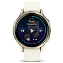 Garmin Venu® 4 - 41 mm | Lunar Gold with Bone Silicone Band  
