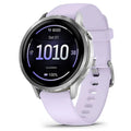 Venu® 4 - 41 mm | Silver with Periwinkle Silicone Band