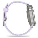 Garmin Venu® 4 - 41 mm | Silver with Periwinkle Silicone Band  