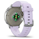 Garmin Venu® 4 - 41 mm | Silver with Periwinkle Silicone Band  