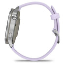 Garmin Venu® 4 - 41 mm | Silver with Periwinkle Silicone Band  