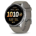 Venu® 4 - 45 mm | Silver with Silver Grey Silicone Band