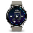 Garmin Venu® 4 - 45 mm | Silver with Silver Grey Silicone Band  
