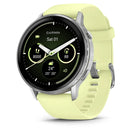 Garmin Venu® 4 - 45 mm | Silver with Citron Silicone band  