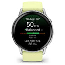 Garmin Venu® 4 - 45 mm | Silver with Citron Silicone band  