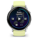 Garmin Venu® 4 - 45 mm | Silver with Citron Silicone band  