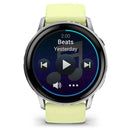 Garmin Venu® 4 - 45 mm | Silver with Citron Silicone band  