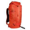 Blue Ice Firecrest 38L Alpine backpack in the red clay colour on a white background
