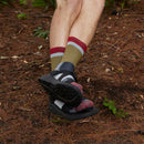Darn Tough Heady Stripe Micro Crew Lightweight Hiking Sock - Ash  