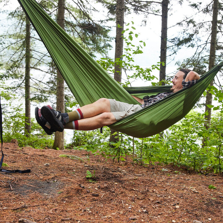 Darn Tough Heady Stripe Micro Crew Lightweight Hiking Sock - Ash  