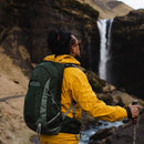 Osprey Talon 22 Backpack worn outdoors, lifestyle picture