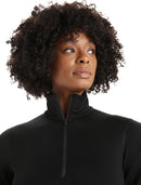 Icebreaker 200 Oasis Half Zip - Black- Great Outdoors Ireland
