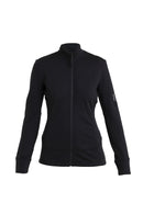 Icebreaker Merino 260 Quantum IV Long Sleeve Zip - Black- Great Outdoors Ireland