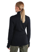 Icebreaker Merino 260 Quantum IV Long Sleeve Zip - Black- Great Outdoors Ireland