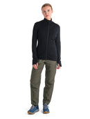 Icebreaker Merino 260 Quantum IV Long Sleeve Zip - Black- Great Outdoors Ireland