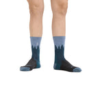 Darn Tough Treeline Micro Crew Midweight Hiking Sock - Blue  