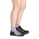 Darn Tough Light Hiker Quarter Lightweight Hiking Sock - Cosmic Purple  