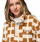 Women's Helvetia II Cropped Sherpa Half Snap Printed Fleece