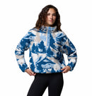 Women's Helvetia II Cropped Sherpa Half Snap Printed Fleece