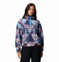 Women's Helvetia II Cropped Sherpa Half Snap Printed Fleece
