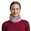 Buff Merino Heavyweight Neck Warmer Solid Lilac Sand  