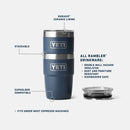 YETI Rambler® 8 oz (236 ml) Stackable Cup With DuraSip™ Ceramic Lining  