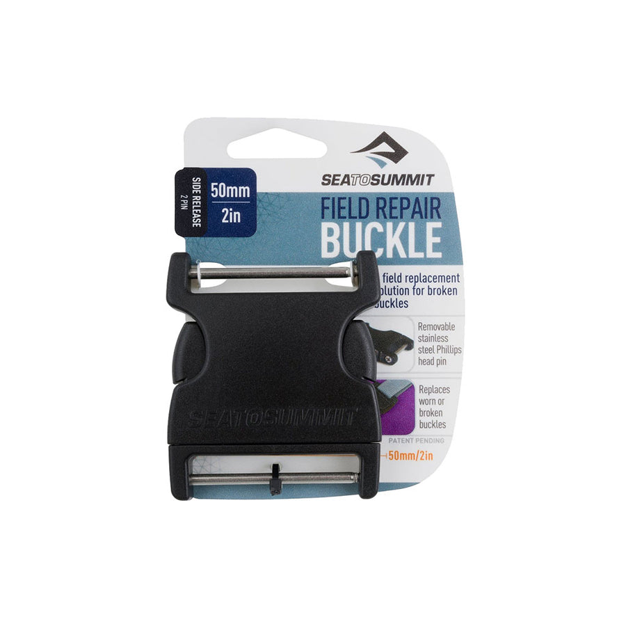 Sea to Summit 50mm 2-pin strap repair buckle on a white background