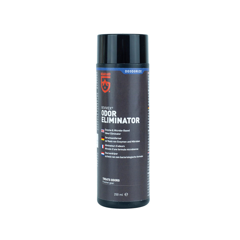 Gear Aid Revivex Odour Eliminator 250ml Bottle on a white background
