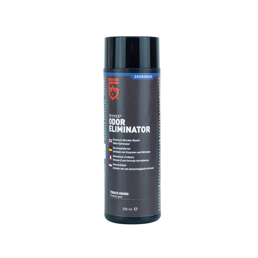 Gear Aid Revivex Odour Eliminator 250ml Bottle on a white background