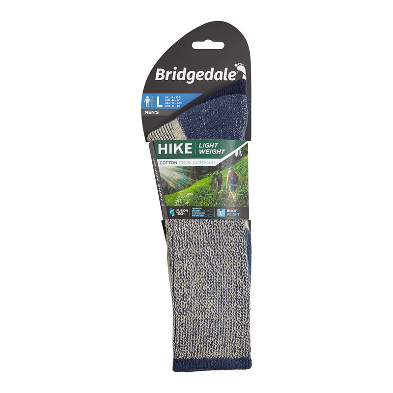Bridgedale Men's Hike Lightweight Coolmax Comfort Boot Socks  