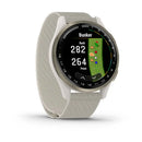 Garmin Approach® S50 - Cream Gold Aluminium Bezel with Ivory ComfortFit Band- Great Outdoors Ireland