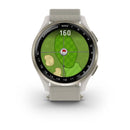 Garmin Approach® S50 - Cream Gold Aluminium Bezel with Ivory ComfortFit Band- Great Outdoors Ireland